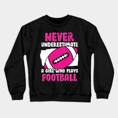 American Football Girl Woman Gift Crewneck Sweatshirt Official Football Merch