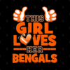 This Girl Loves Her Bengals Football Pin Official Cow Anime Merch