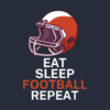 Eat Sleep Football Repeat Hoodie Official Football Merch