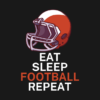 Eat Sleep Football Repeat Crewneck Sweatshirt Official Football Merch