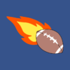 Flaming Football Pin Official Cow Anime Merch