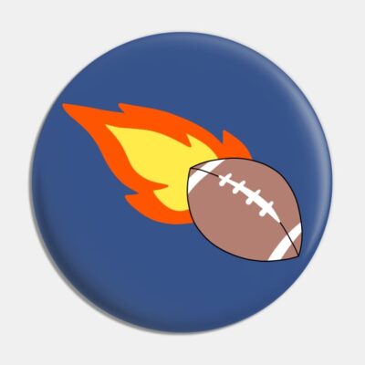 Flaming Football Pin Official Cow Anime Merch