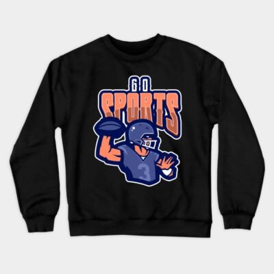 Go Sports American Football Fan Crewneck Sweatshirt Official Football Merch