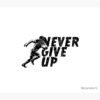 American Football Never Give Up Slogan Tapestry Official Football Merch