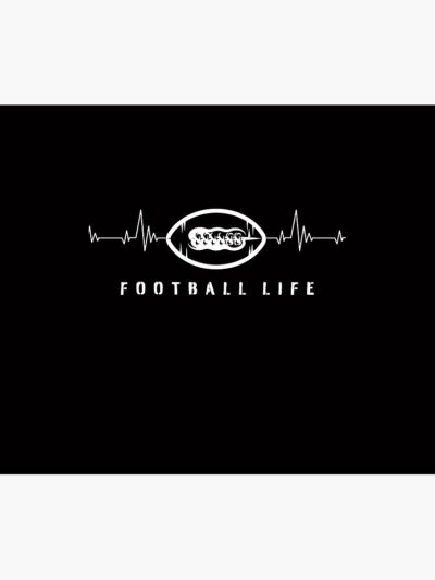 Heartbeat Football Life T-Shirt, American Football Tapestry Official Football Merch