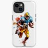 America Football Player With Helm Iphone Case Official Football Merch