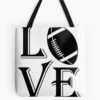 Football Lover : American Football Player Quote Tote Bag Official Football Merch