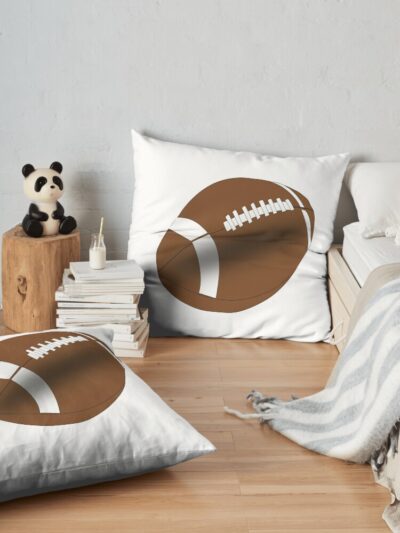 American Football - Ball Throw Pillow Official Football Merch