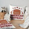 American Football Throw Pillow Official Football Merch