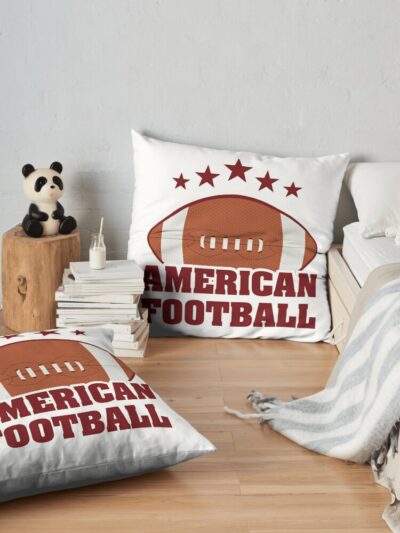 American Football Throw Pillow Official Football Merch