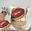 American Football Cartoon Throw Pillow Official Football Merch