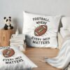 Football Where Every Inch Matters Throw Pillow Official Football Merch