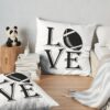 Football Lover : American Football Player Quote Throw Pillow Official Football Merch