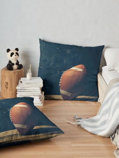 American Football Design Throw Pillow Official Football Merch