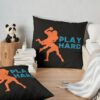 Funny American Football Rugby Quote For American Football Fans Throw Pillow Official Football Merch