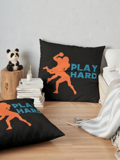 Funny American Football Rugby Quote For American Football Fans Throw Pillow Official Football Merch