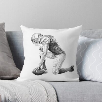 American Football Throw Pillow Official Football Merch