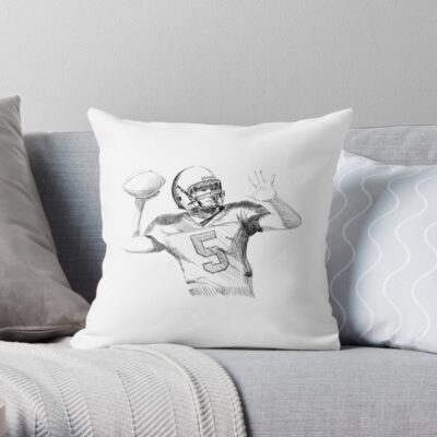 American Football Throw Pillow Official Football Merch