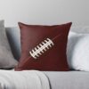 American Football Ball Throw Pillow Official Football Merch