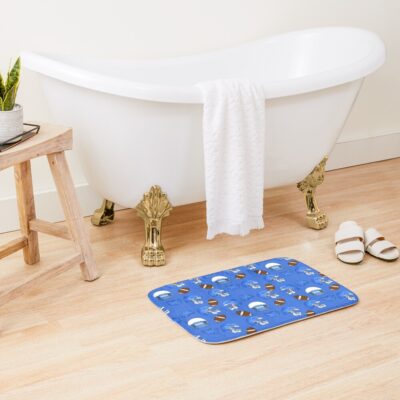 American Football Pattern Bath Mat Official Football Merch