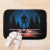 Football American Vintage Art For Men Women Kids Funny Football Player Bath Mat Official Football Merch