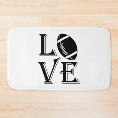 Football Lover : American Football Player Quote Bath Mat Official Football Merch