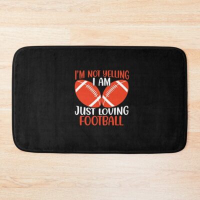 Football Lover : American Football Player Quote Bath Mat Official Football Merch