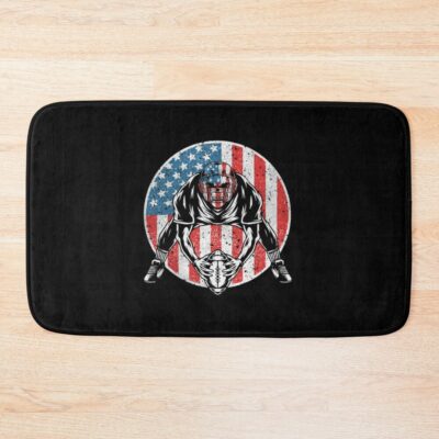 American Football Quarterback Usa Bath Mat Official Football Merch