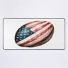 Football With American Flag Mouse Pad Official Football Merch