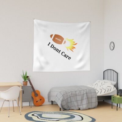 Idc American Football Lover - Funny And Cute Quotes Tapestry Official Football Merch