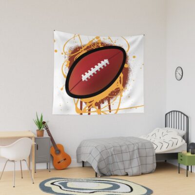 American Football Cartoon Tapestry Official Football Merch