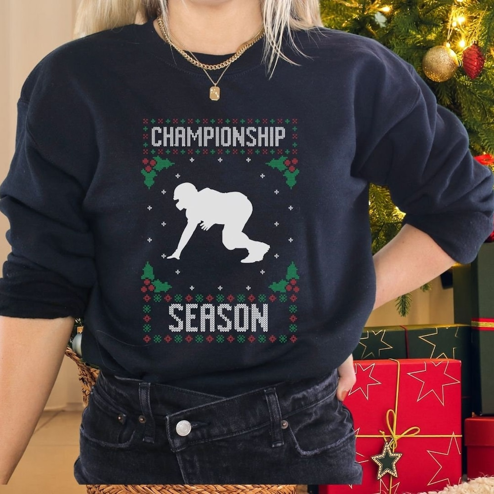 Lineman Football Ugly Christmas Sweater